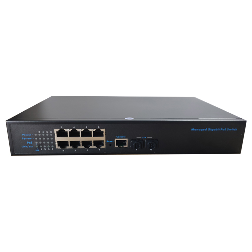 PoE-S8G-2SFP-M(8ports 1000Mbps PoE+2ports SFP)