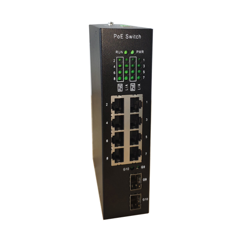 PoE-S8G-2SFP-IDM (Managed Industrial PoE 8ports 1000Mbps PoE+2ports SPF)