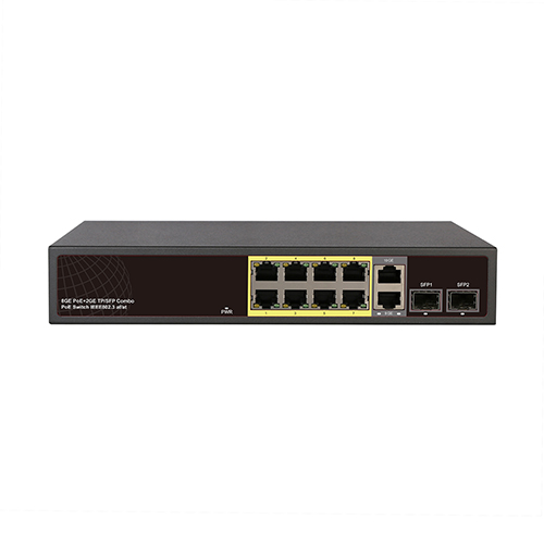 PoE-S8G-2G-2SFP(150W)(8ports 1000Mbps PoE+2ports 1000Mbps Uplink+2port SPF) 