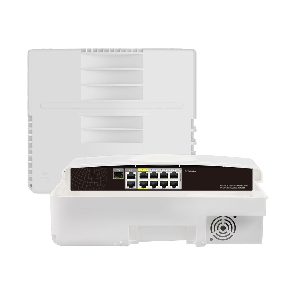 PoE-8(6M-2GBT)-2G-1SFP-WF(1~6 port af/at x 10/100Mbps; 7~8 bt port x 10/100/1000Mbps, 2-ports 1000Mbps uplink port, 1port SPF) 