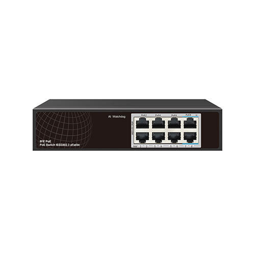 PoE-8(6M-2MBT)(1~6 port af/at x 10/100Mbps; 7~8 bt port x 10/100Mbps)