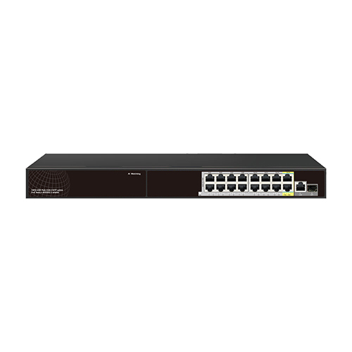 PoE-16(14M-2GBT)-1G-1SFP(1~14 port af/at x 10/100Mbps; 15~16 bt port x 10/100/1000Mbps, 1port 1000Mbps uplink port, 1port SPF)