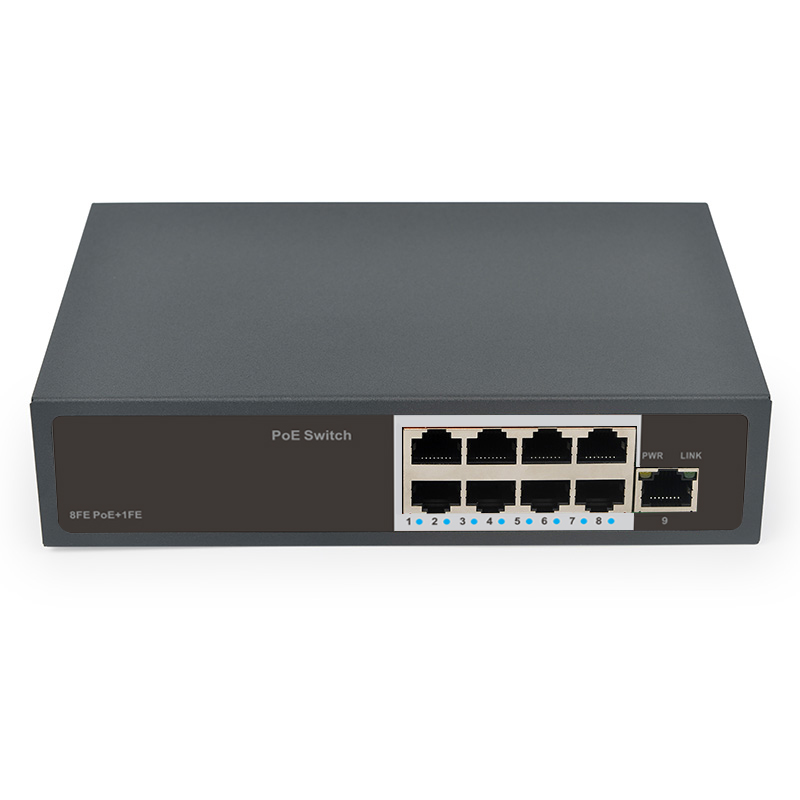 PoE-S8M-1M (104W)(8ports 100Mbps PoE+1port 100Mbps Uplink) 